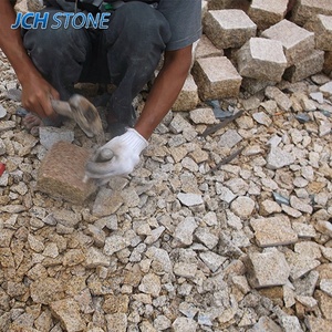 Giá rẻ <span class=keywords><strong>g682</strong></span> rỉ sét màu vàng đá Granite khối đá cuội setts paver cho ngoài trời Vườn Patio tầng đường lái xe lát đá - Product Image 3