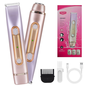 เครื่องโกนขนไฟฟ้า HD-706 รุ่นใหม่ 2-in-1 สำหรับผู้หญิง กำจัดขนส่วนตัว ชาร์จ USB ใช้ได้ทั่วร่างกาย XP6 กันน้ำ - Product Image 1