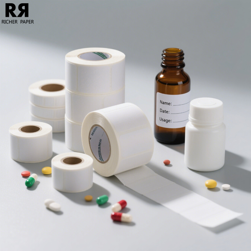 Custom Multi Layers Medicine Label Double-Layer Printing Label Skin Care Peel-off Label Clinical Systems Booklet Sticker