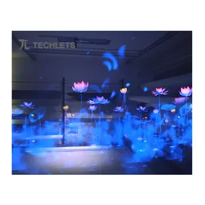 Holografische Mesh Projectie In De Lucht Voor 3D-display Hologram Scherm 360 Graden Virtuele Show