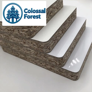 18mm 3/4&quot; Block Board HDF White Melamine <strong>Chipboard</strong> Sheets Flakeboards MFC Particleboard - Product Image 3