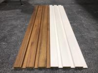 Panneaux muraux en PVC imitation bois teck Melinco, vente flash, panneaux de plafond WPC