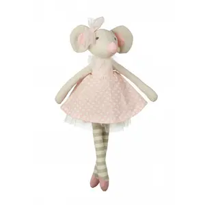 2024 Custom Stuffed Rabbit Ballerina Doll With Dress Plush Soft Toy With Ballet Skirt