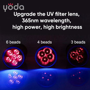 USB recargable NDT <span class=keywords><strong>forense</strong></span> <span class=keywords><strong>ultravioleta</strong></span> lámpara de madera <span class=keywords><strong>luz</strong></span> negra 50W 365nm linterna UV - Product Image 5
