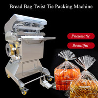 Machine de scellage de sac à pain automatique, Machine de scellage de sac à pain à torsion, Machine de reliure de sac à pain d'économie de travail