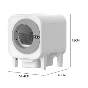Bac à litière intelligent 65L <span class=keywords><strong>pour</strong></span> chat, nettoyage automatique, suivi de santé, contrô<span class=keywords><strong>le</strong></span> par <span class=keywords><strong>application</strong></span>, système anti-odeurs, design carré, PP ABS, grande capacité - Product Image 6