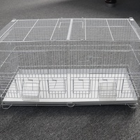 Cage pour chien de haute qualité, cage à oiseaux, cage de reproduction avec séparateur, villa pour oiseaux pliable et amovible, installation facile avec châssis