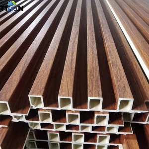 Madera Panel De Pared Panneau cannelé Wpc Décoratif Lambrin <span class=keywords><strong>Lambris</strong></span> Pvc - Product Image 2