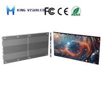 Panel Video Wall LED Ultra Tipis P1.25 P1.5 500x500 dengan Kabinet Die-cast Terintegrasi untuk Sambungan Layar di Showroom dan Iklan Bandara