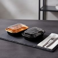 Boîte alimentaire en plastique PET carrée jetable, recyclable, personnalisable, de forme unique, pour gâteau, collation, fruits