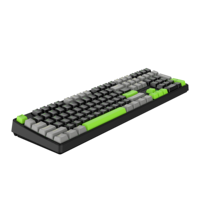 Clavier de jeu filaire GAMEMAX-USB C mécanique suspendu rétroéclairé par LED 108 touches PBT, claviers de jeu pour PC, ordinateur portable