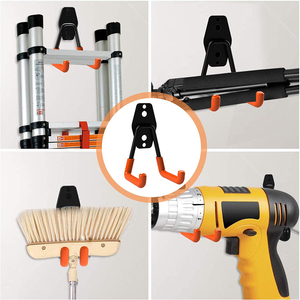 Gancio <span class=keywords><strong>appendi</strong></span> attrezzi da garage, organizer per attrezzi da giardino, porta attrezzi da giardino, porta biciclette, supporto in acciaio per biciclette - Product Image 6