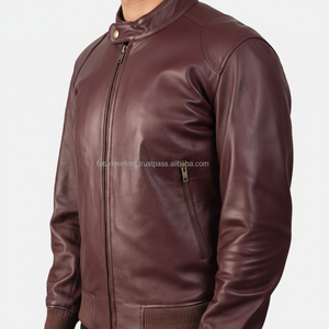 Veste en cuir véritable pour hommes de la meilleure qualité pour l'automne hiver Veste en peau de crocodile en tissu haute qualité pour hommes - Product Image 1