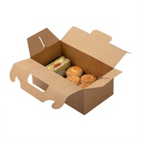 Boîtes pliables personnalisées pour emballage rapide de gâteaux, de biscuits et de beignets, avec poignées, pour fêtes et événements