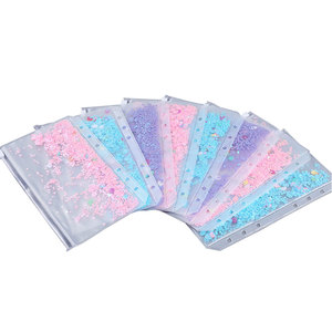 Custom Logo Luxury Plastic <strong>Mini</strong> Cute Vintage Translucent Square Budget Money Receipt Binder <strong>Envelopes</strong> - Product Image 1