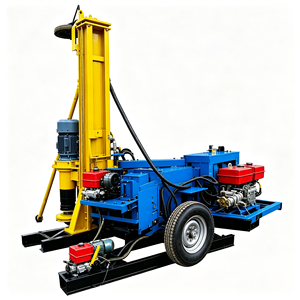 Plateforme de forage de puits d'eau légère et transportable de 150 m pour les déplacements d'ingénierie <span class=keywords><strong>inter</strong></span>-régionales - Product Image 3