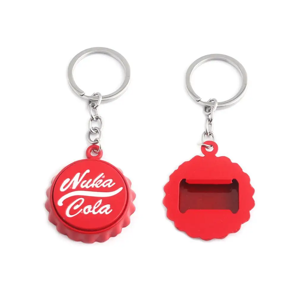 Porte-clés de bouteille Nuka Cola, jeu promotionnel, pendentif Pip Boy, bijoux, cadeau, porte-clés en métal