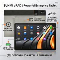 Caisse enregistreuse tablette SUNMI CPad WIFI 6E, système Android, ultra-mince, processeur octa-core, terminal de paiement portable Softpos