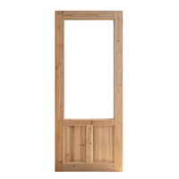 Puerta Interior de Vidrio con Marco Elegante y Material Antimoho para Decoración de Lavandería Urbana
