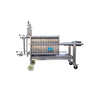 Stainless Steel Sanitary Vegetable Oil Filter Press, Plate Press Filter Separator, Precision Cooking Oil Filter