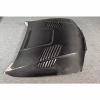 Pour BMW Série 5 E39 Sport, capot avant en fibre de carbone, modèle M5 modifié GTR, avec découpes d'échappement à trous ouverts, nouvelle version à visser