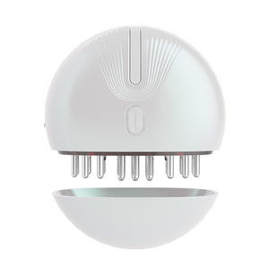 Mini Peine de Masaje Portátil Multifuncional PM155, Microcorriente EMS, Vibración, Luz Roja <span class=keywords><strong>y</strong></span> Azul, Aplicación de Esencia, Medicación para el <span class=keywords><strong>Cuero</strong></span> <span class=keywords><strong>Cabelludo</strong></span> - Product Image 1