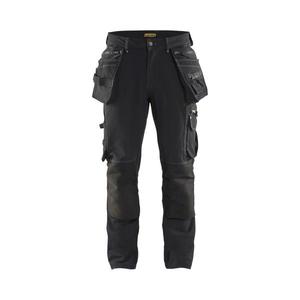 BLAKLADER - 199816449900C60 Pantalones artesanos 4 vías elásticos X1900 Black - EAN 7330509657805 PANTALONES DE TRABAJO DE CARGO - Product Image 1