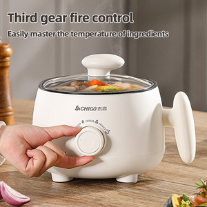 Tuyệt Vời Gấu Chất Lượng Cao Điện Nấu Ăn Nồi Mới Đến <span class=keywords><strong>2025</strong></span> Đa Chức Năng 1.8L Không Dính Mini Điện Lẩu Nấu Ăn Nồi - Product Image 3