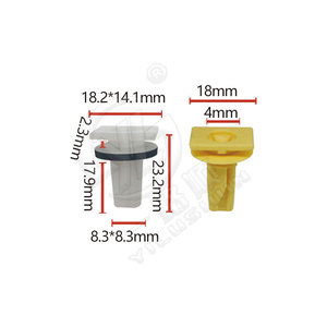 Vis de fixation rapide pour pare-chocs de voiture Smooth Sailing K297, base de fixation de frein, clip de fixation rapide pour panneau de porte blanc, attache automobile - Product Image 4