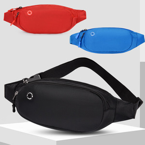 Sac banane de sport d'extérieur en tissu Oxford, personnalisable, confortable, unisexe, avec trou pour écouteurs, pour voyage et rangement d'argent - Product Image 6