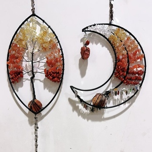En gros, Tableau en Agate <span class=keywords><strong>Arbre</strong></span> <span class=keywords><strong>de</strong></span> <span class=keywords><strong>Vie</strong></span> Lune Dorée, <span class=keywords><strong>Attrape</strong></span>-soleil, <span class=keywords><strong>Attrape</strong></span>-rêves <span class=keywords><strong>Arbre</strong></span> <span class=keywords><strong>de</strong></span> <span class=keywords><strong>Vie</strong></span>, Ornement <span class=keywords><strong>de</strong></span> filet <span class=keywords><strong>attrape</strong></span>-rêves, Carillon éolien - Product Image 4