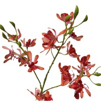 Bunga Anggrek Buatan Milan Flowers Real Touch Cymbidium untuk Dekorasi Pernikahan dan Rumah