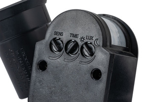 트윈 보안 차고 스팟 홍수 조명 블랙 컬러 <span class=keywords><strong>2</strong></span>-11m 감지 범위의 실외 센서 - Product Image 4