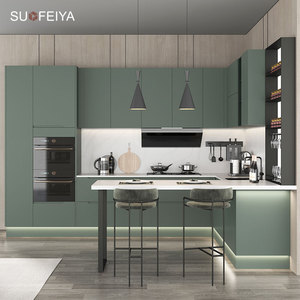 Cucina Completa Sofeyia con Mobili Laccati Opachi, Design Moderno con Isola per Progetti - Product Image 1