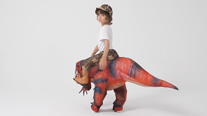 Disfraz <span class=keywords><strong>de</strong></span> Dinosaurio Inflable Unisex <span class=keywords><strong>de</strong></span> Poliéster, Divertido Disfraz <span class=keywords><strong>de</strong></span> Mascota para Niños, Halloween, Navidad, Estilo Anime, Fiesta - Product Image 6