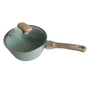 Elegante Olla <span class=keywords><strong>para</strong></span> Salsas y Mermeladas <span class=keywords><strong>de</strong></span> Aluminio con Rayas, Diseño Moderno y Lujoso, Revestimiento Antiadherente Interior y Exterior, Apta <span class=keywords><strong>para</strong></span> Placas <span class=keywords><strong>de</strong></span> Inducción - Product Image 3