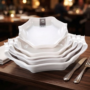 <span class=keywords><strong>Assiette</strong></span> Incassable Personnalisée en Mélamine pour Restaurant - Product Image 4