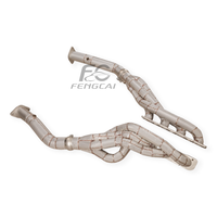 Colectores de escape de acero inoxidable de longitud igualada con tubo de prueba para Dodge RAM 1500 TRX 6.2T, tubos de escape aislados para mejora de potencia