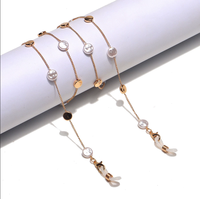 Chaîne de lunettes antidérapante en métal, collier porte-lunettes, fabrication soignée, sangle pour lunettes, accessoires pour femmes
