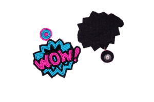 Pendientes colgantes hechos a mano WOW para mujer, joyería de moda, accesorios ligeros para fiestas y uso casual. - Product Image 2