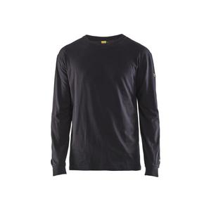 BLAKLADER - 348317378900XL <b>Flame</b> resistant long-sleeve t-<b>shirt</b> Navy blue - EAN 7330509726594 <b>FLAME</b> RESISTANT WORKWEAR - Product Image 1