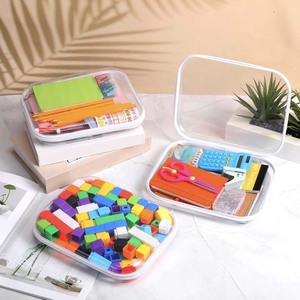 Grande trousse transparente à fermeture éclair, étanche, pour cosmétiques, rangement de jouets pour enfants, organiseur de crayons - Product Image 2