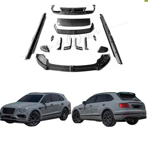 2019Year W12 M Style Bodykit Auto Body Systems Bumper for Bentayga W12 15~19y Front Lip Rear Diffuser Spoilers