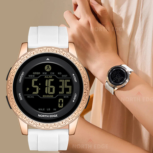 Phía Bắc Cạnh <span class=keywords><strong>Apollo</strong></span> Sang Trọng Người Đàn Ông Phụ Nữ Đồng Hồ Kỹ Thuật Số Không Thấm Nước 50M Thể Thao Đồng Hồ Hai Thời Gian Pedometer Đồng Hồ Báo Thức Vài Đồng Hồ - Product Image 1