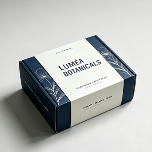 Caja de Cartón Corrugado Kraft Blanca de Lujo con Cierre Automático y Logotipo Personalizado para Envíos de Cosméticos, Cuidado de la Piel, Regalos de Belleza - Product Image 1