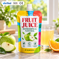 Pochettes à bec verseur personnalisées en gros, 50ml, 100ml, 200ml, épaisses, anti-fuite, portables, pour l'emballage de liquides (jus et confitures) – Vente au détail