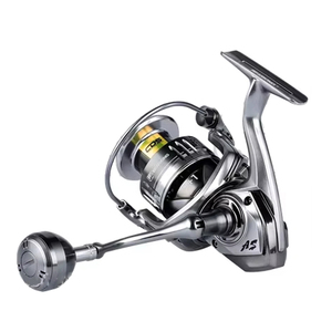 Poignée EVA interchangeable roue de pêche au bar en eau salée 9 + 1BB moulinet avec bobine en métal pour la pêche en mer - Product Image 1