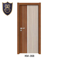Iterior stratifié MDF/HDF PVC placage feuille en bois insonorisé/porte en bois pour la maison