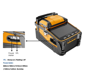 เครื่องเชื่อมใยแก้วนำแสง FTTH แบบ 6 มอเตอร์ ความแม่นยำสูง พร้อม VFL และเครื่องวัดพลังงานแสง ใช้เวลาเชื่อม 5 วินาที รุ่น AI-9 - Product Image 2