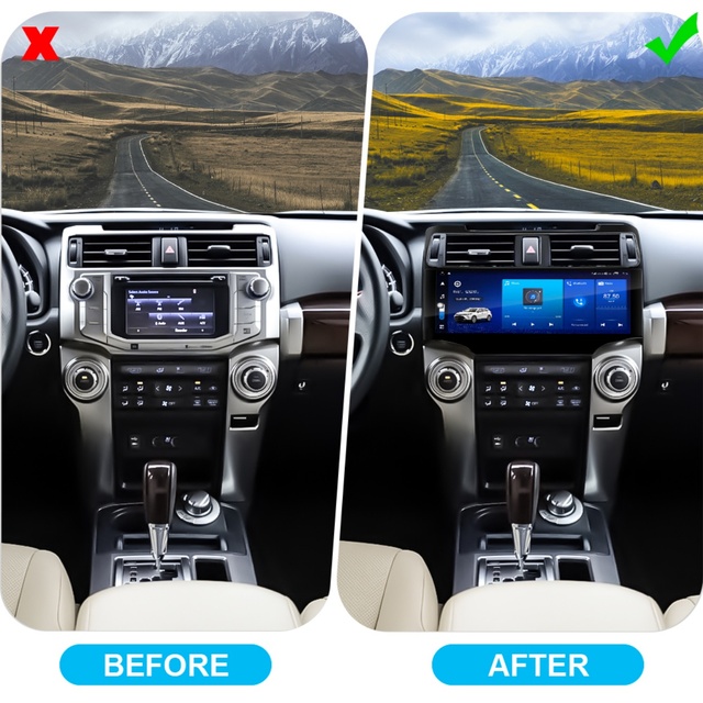 NaviHua 12.3 Inch Auto Carplay Head Unit Monitor for Toyota 4Runner 2010 2022 Multimedia Android Car Radio Stereo GPS Navigation